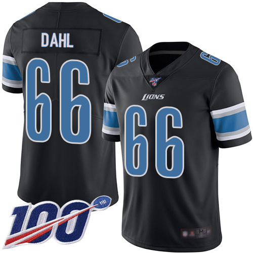 Detroit Lions Limited Black Men Joe Dahl Jersey NFL Football #66 100th Season Rush Vapor Untouchable